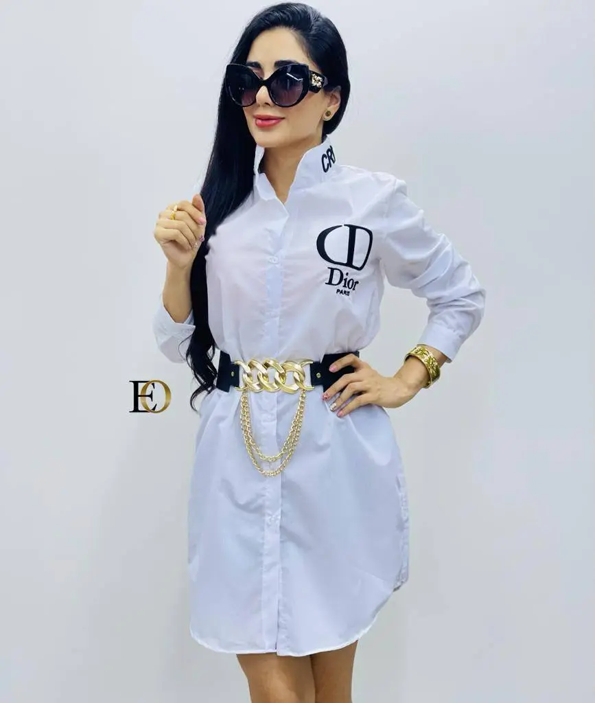 Robe chemise blanche